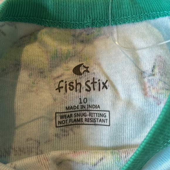 NWT, fish stix, boys, dinosaur cotton PJ set - Picture 3 of 8
